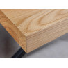 Table à manger rectangulaire aspect chêne 2m Anaya