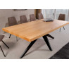 Table à manger rectangulaire aspect chêne 2m Anaya