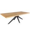 Grande table à manger rectangulaire aspect chêne 2m40 Anaya