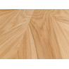 Table à manger ronde aspect chêne 120 cm Anaya
