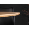 Table à manger ronde aspect chêne 120 cm Anaya