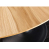 Table à manger ronde aspect chêne 120 cm Anaya