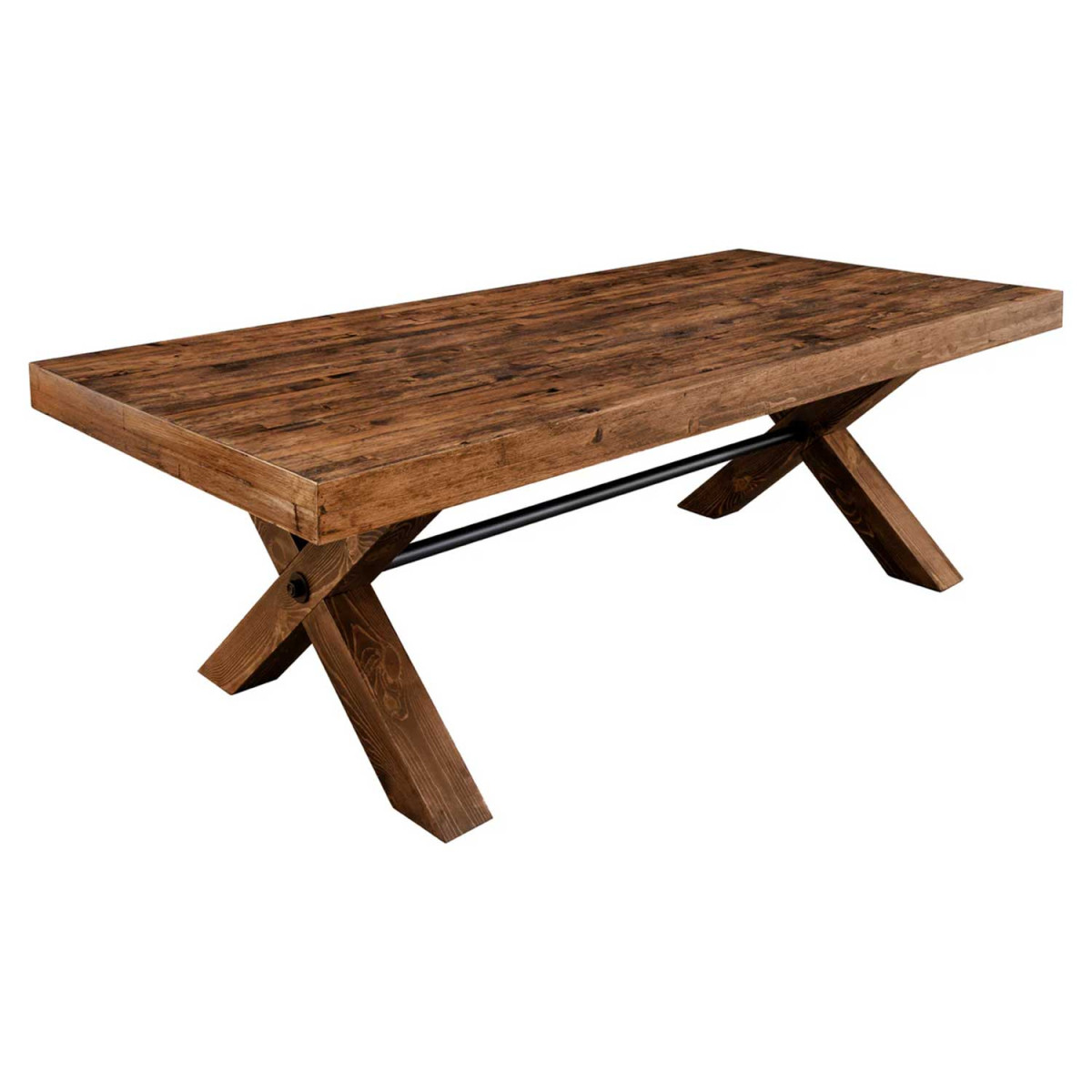 Table à manger rectangulaire en pin Malaya
