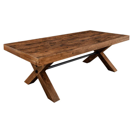 Table à manger rectangulaire en pin Malaya