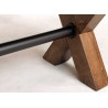 Banc de table en bois de pin Malaya