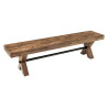 Banc de table en bois de pin Malaya