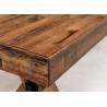 Banc de table en bois de pin Malaya
