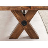 Banc de table en bois de pin Malaya