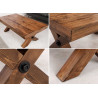 Table basse en pin 110 cm Malaya
