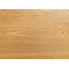 Table à manger extensible 200-320 cm aspect chêne et métal Armando