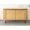 Buffet moderne arrondi 2 portes 120 cm Lili