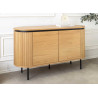 Buffet moderne arrondi 2 portes 120 cm Lili