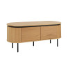 Meuble TV arrondi couleur naturelle Lili