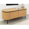 Meuble TV arrondi couleur naturelle Lili