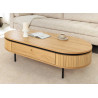 Table basse moderne arrondie 120 cm Lili