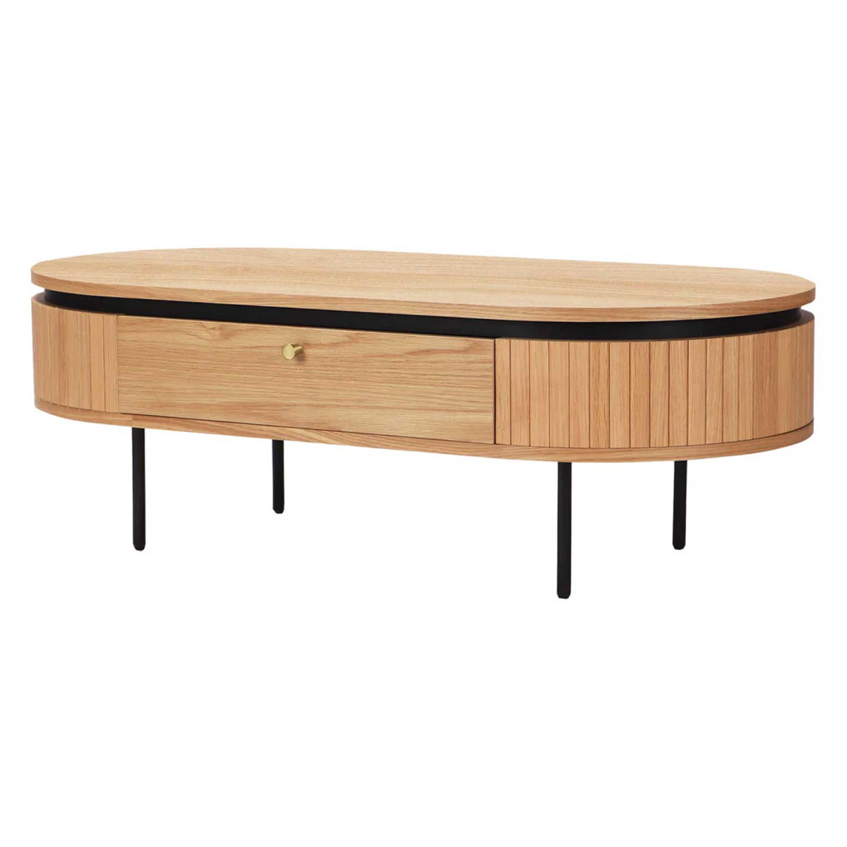 Table basse moderne arrondie 120 cm Lili