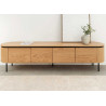Meuble TV moderne arrondi 4 portes Lili