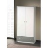 Armoire de Rangement Blanche- 2 portes- 1 tiroir