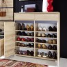 Meuble chaussures décor bois hêtre