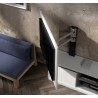 Meuble TV design et Panneau TV blanc NORA K39
