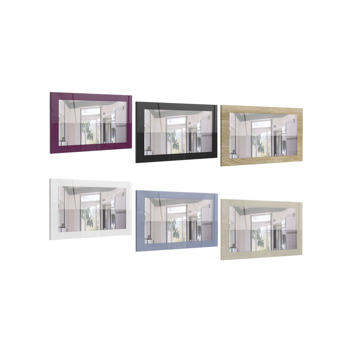 Miroir mural design rectangulaire 89 cm