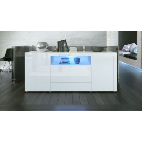 Buffet moderne avec niche lumineuse