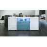 Buffet moderne avec niche lumineuse