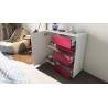 Commode moderne 1 porte 5 tiroirs