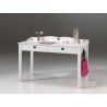 Bureau de jeune fille laqué blanc
