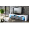 Meuble TV hi-fi design blanc 189 cm