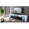 Meuble TV hi-fi design blanc 189 cm