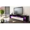 Meuble Télé hi-fi design noir 189 cm IRIO