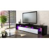 Meuble Télé hi-fi design noir 189 cm IRIO