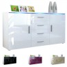 Buffet blanc avec éclairage led CITY