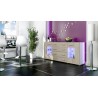 Buffet design blanc 166 cm avec rangements