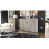 Meuble bahut design 4 portes - 2 tiroirs MANHATTAN