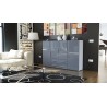 Meuble bahut design 4 portes - 2 tiroirs MANHATTAN