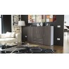 Meuble bahut design 4 portes - 2 tiroirs MANHATTAN