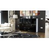 Meuble bahut design 4 portes - 2 tiroirs MANHATTAN