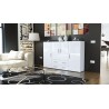 Meuble bahut design 4 portes - 2 tiroirs MANHATTAN
