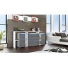 Buffet - rangement long blanc design LISA 