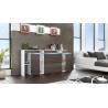 Buffet - rangement long blanc design LISA 