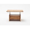 Table basse relevable en bois massif