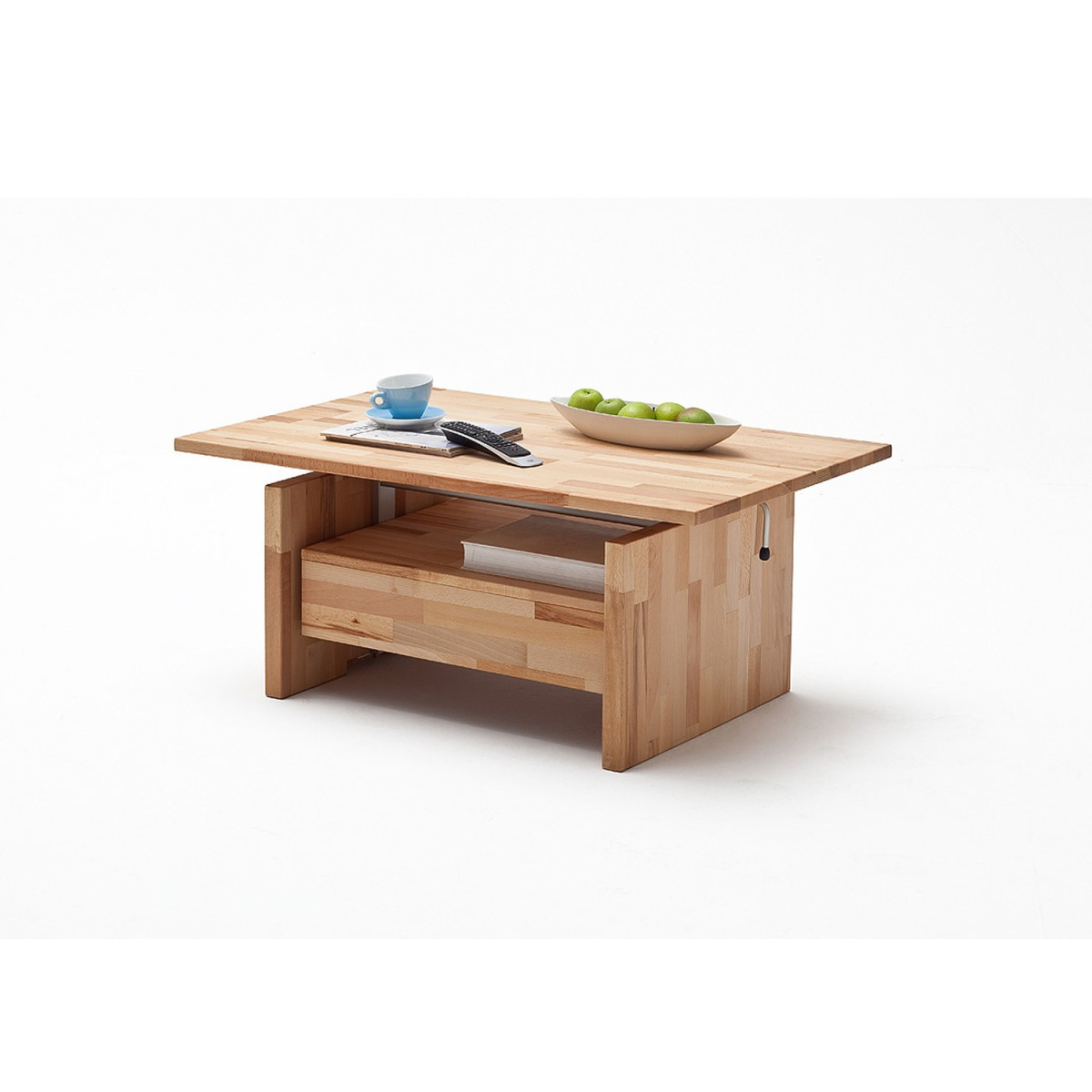 Table basse relevable en bois massif