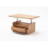 Table basse relevable en bois massif