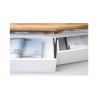 Meuble TV design chêne massif et blanc