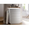 Commode design blanc laqué mat 6 tiroirs