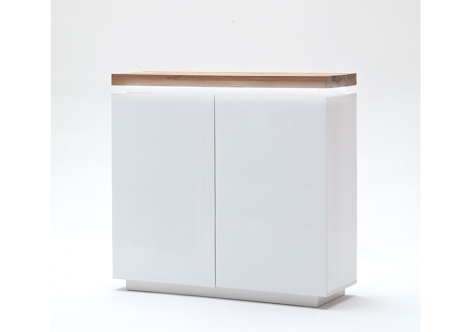 Commode contemporaine blanche à led