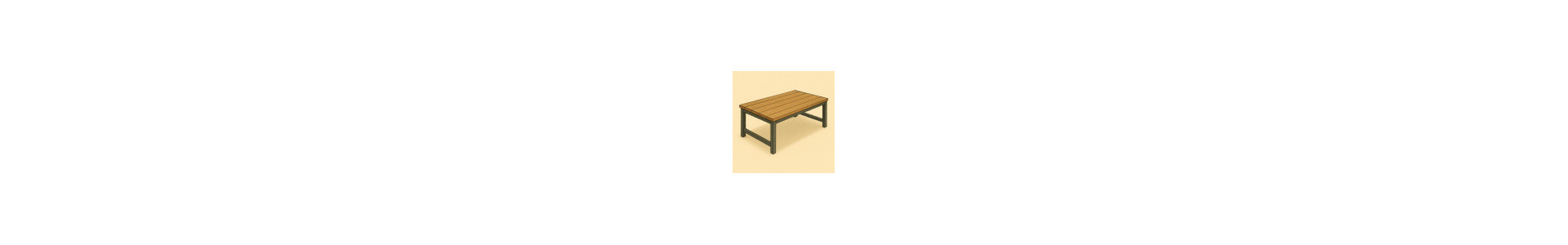 Table basse de jardin