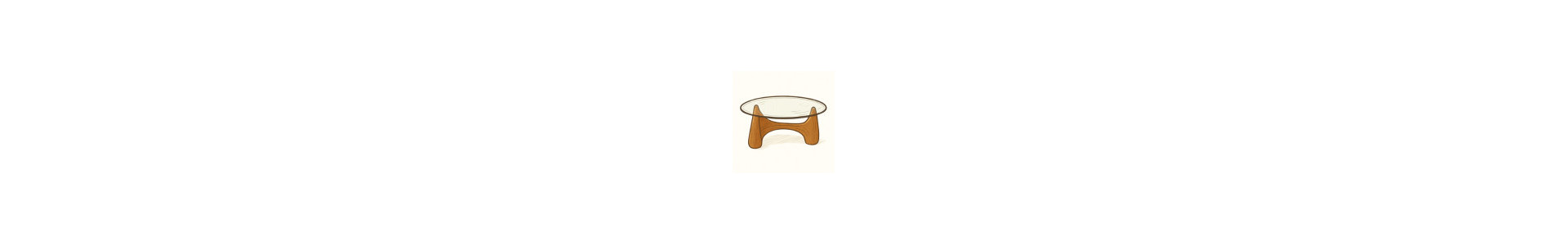 Table basse verre et bois
